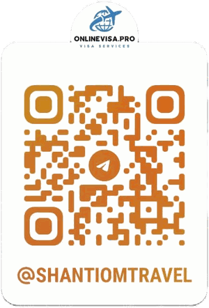 QR — Telegram @ShantiOmTravel